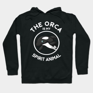 The Orca Is My Spirit Animal Orca Family Vintage Retro Killer Whale Family Hoodie